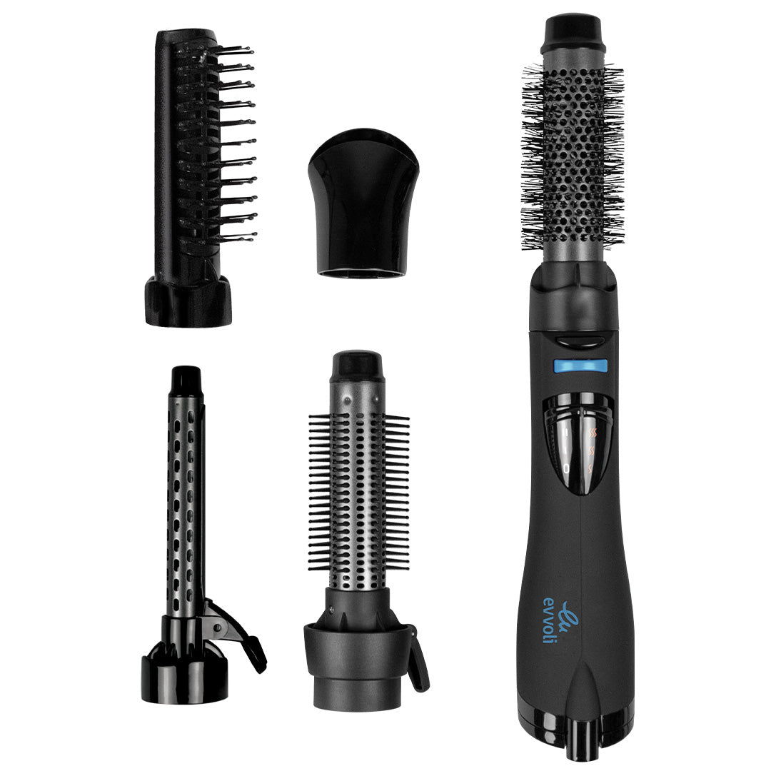 Evvoli Multi-purpose Hair Straightener, Curler and Brush | 1200W