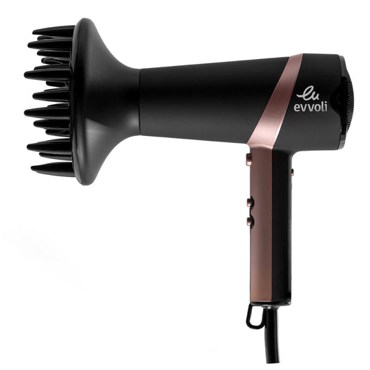 Evvoli Hair Dryer with 2 Speeds & 3 Heating Setting for Faster Drying | 2300W