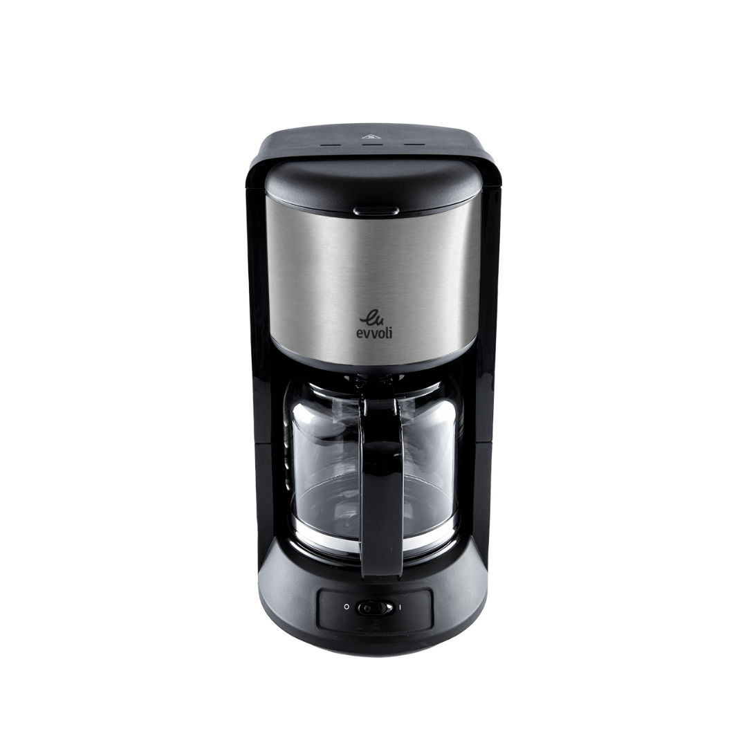 Evvoli Coffee Maker With Glass Carafe | 1000W | 1.2L