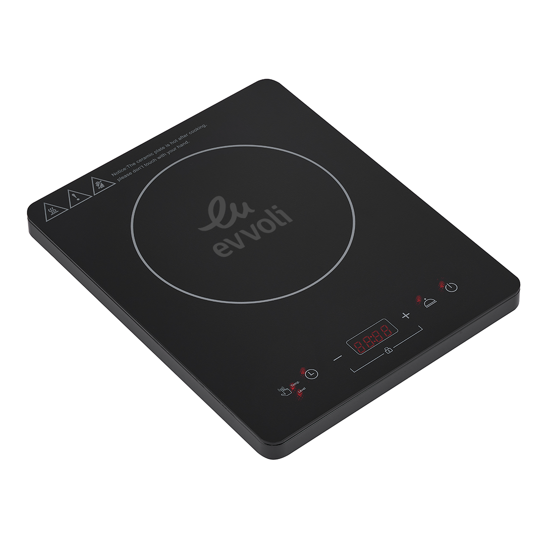 Evvoli 2000W Induction Hob with Smart Touch Panel, Keep Warm Function EVKA-IH101B