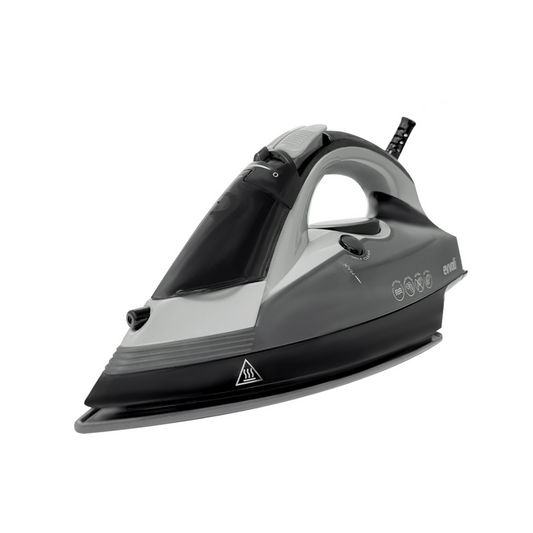 Evvoli Steam Iron With Ceramic Soleplate, Auto Shut-Off , and Anti-Drip Function | 2400W | 320ml