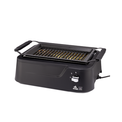 Evvoli Electric Indoor-Outdoor Non-Stick Smokeless Grill | 1800W