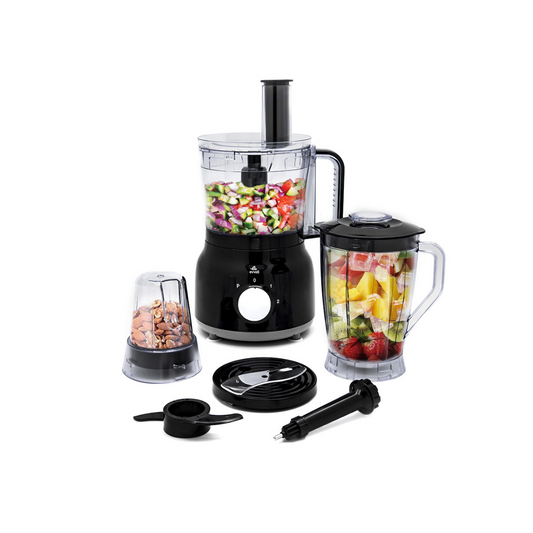 Evvoli Food Processor with Blender and Grinder | 600W | 2L