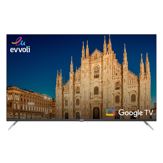 Evvoli 4K Ultra HD QLED Smart Android TV with Dolby Atmos | 20W