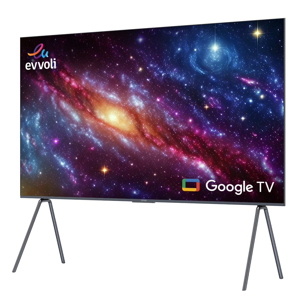 Evvoli 4K Ultra HD QLED Android Smart TV with Dolby Atmos | 60W