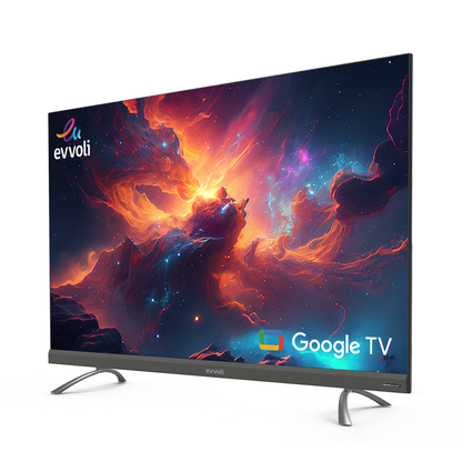 Evvoli 4K Ultra HD QLED Android Smart TV with Dolby Atmos | 24W