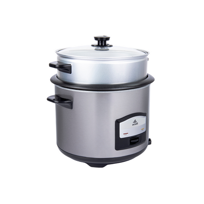 Evvoli 2 in-1 Rice Cooker with Steamer | 750W | 6L