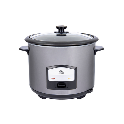 Evvoli 2 in-1 Rice Cooker with Steamer | 750W | 6L