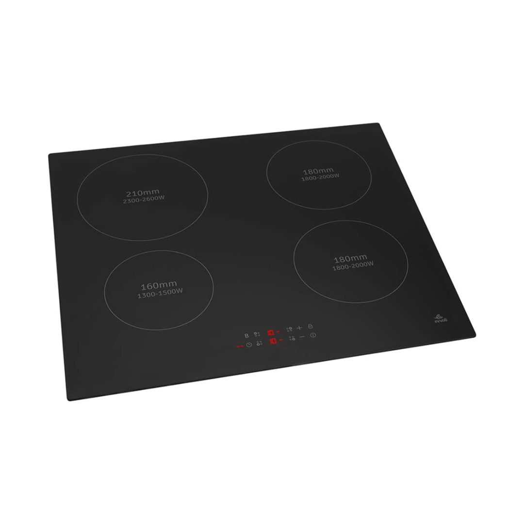 Evvoli Built-In Induction Hob with 4 Burners| 7200W