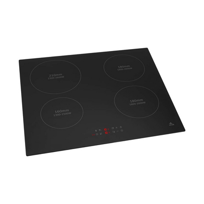 Evvoli Built-In Induction Hob with 4 Burners| 7200W