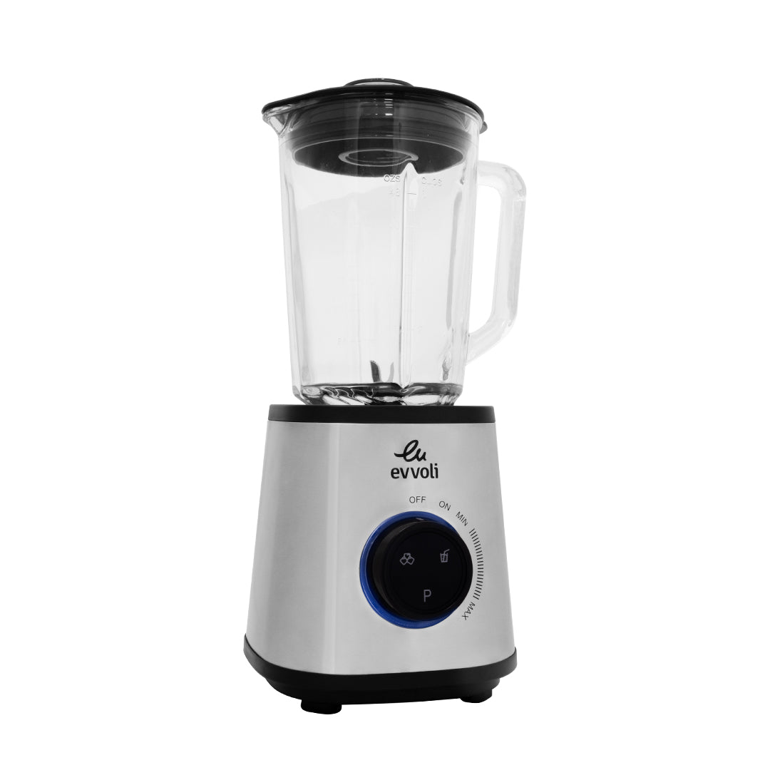 Evvoli Blender with Glass Jar | 1500W | 1.5L