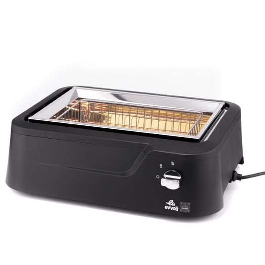 Evvoli Electric Indoor-Outdoor Non-Stick Smokeless Grill | 1800W
