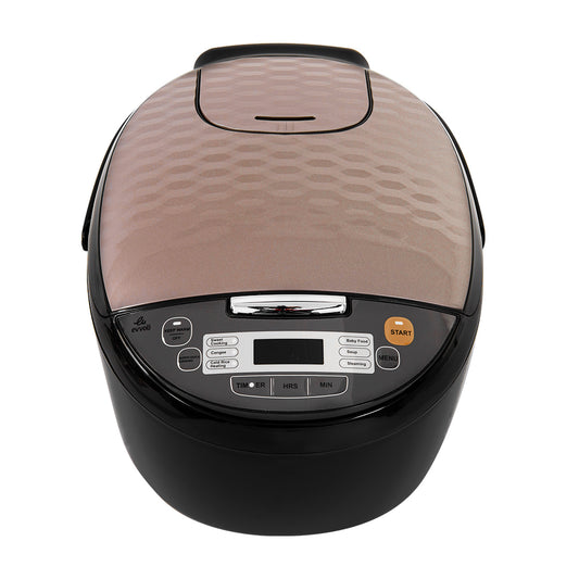 Evvoli Rice Cooker with Steamer and 7 Preset Functions | 5L