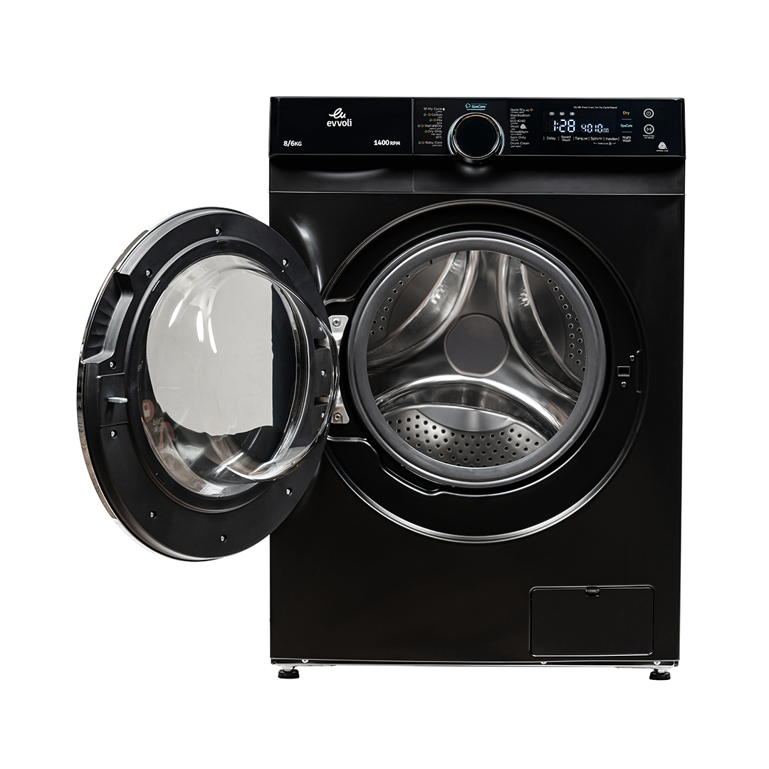 Evvoli Front Load Washing Machine With Dryer | 8 kg